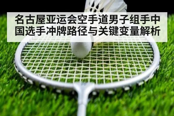 名古屋亚运会空手道男子组手中国选手冲牌路径与关键变量解析
